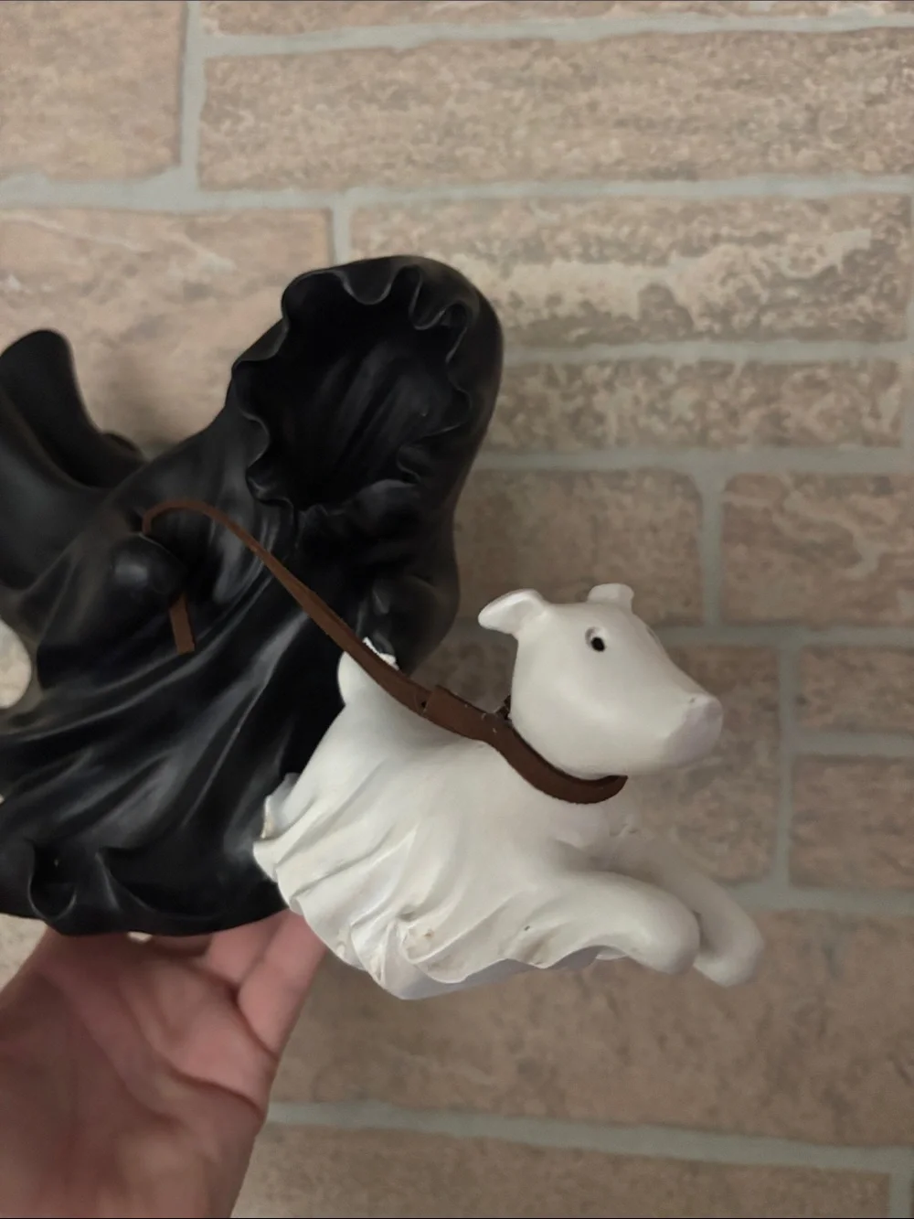 Viral New Release Halloween Black & White Ghost Dog Figurine
